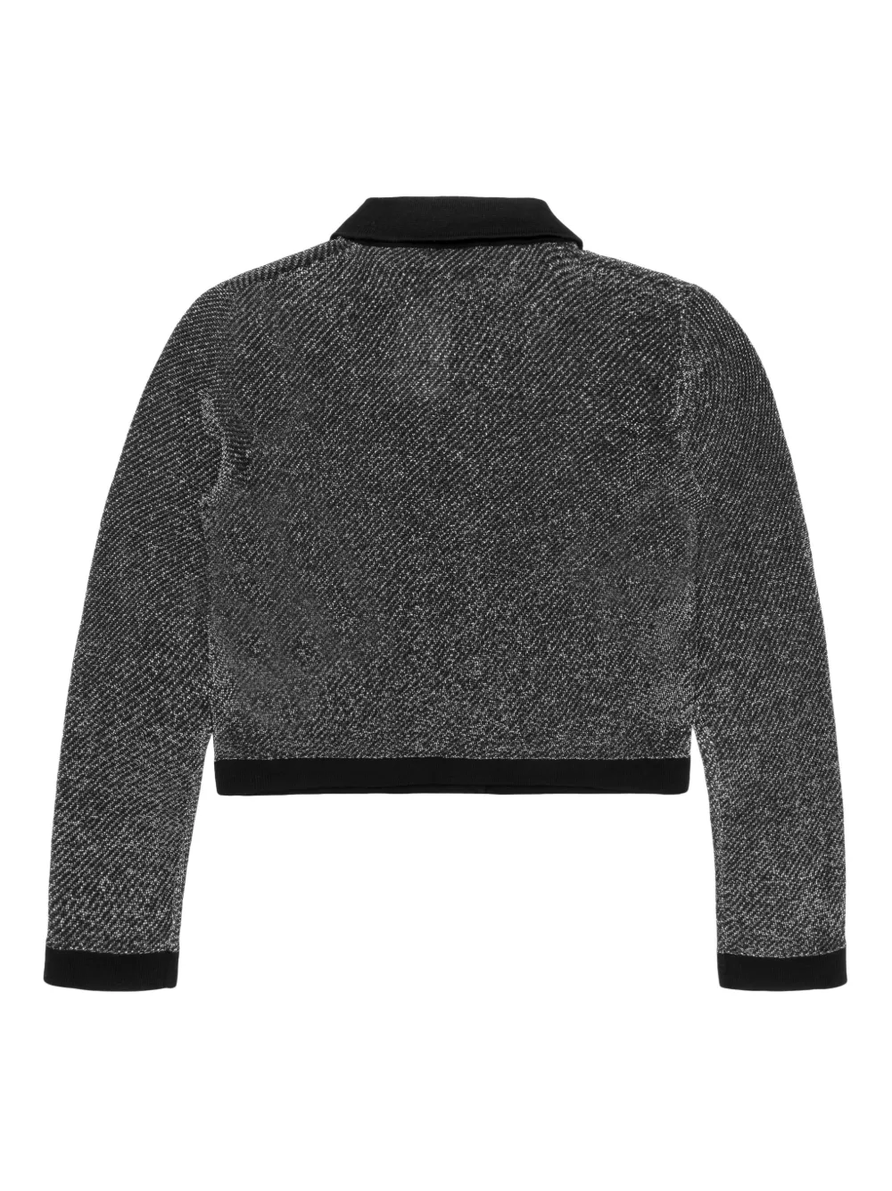 RE/DONE cárdigan estilo playera tipo polo de lurex | Cárdigans | Image 2