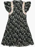 Sea floral print mini dress - Black