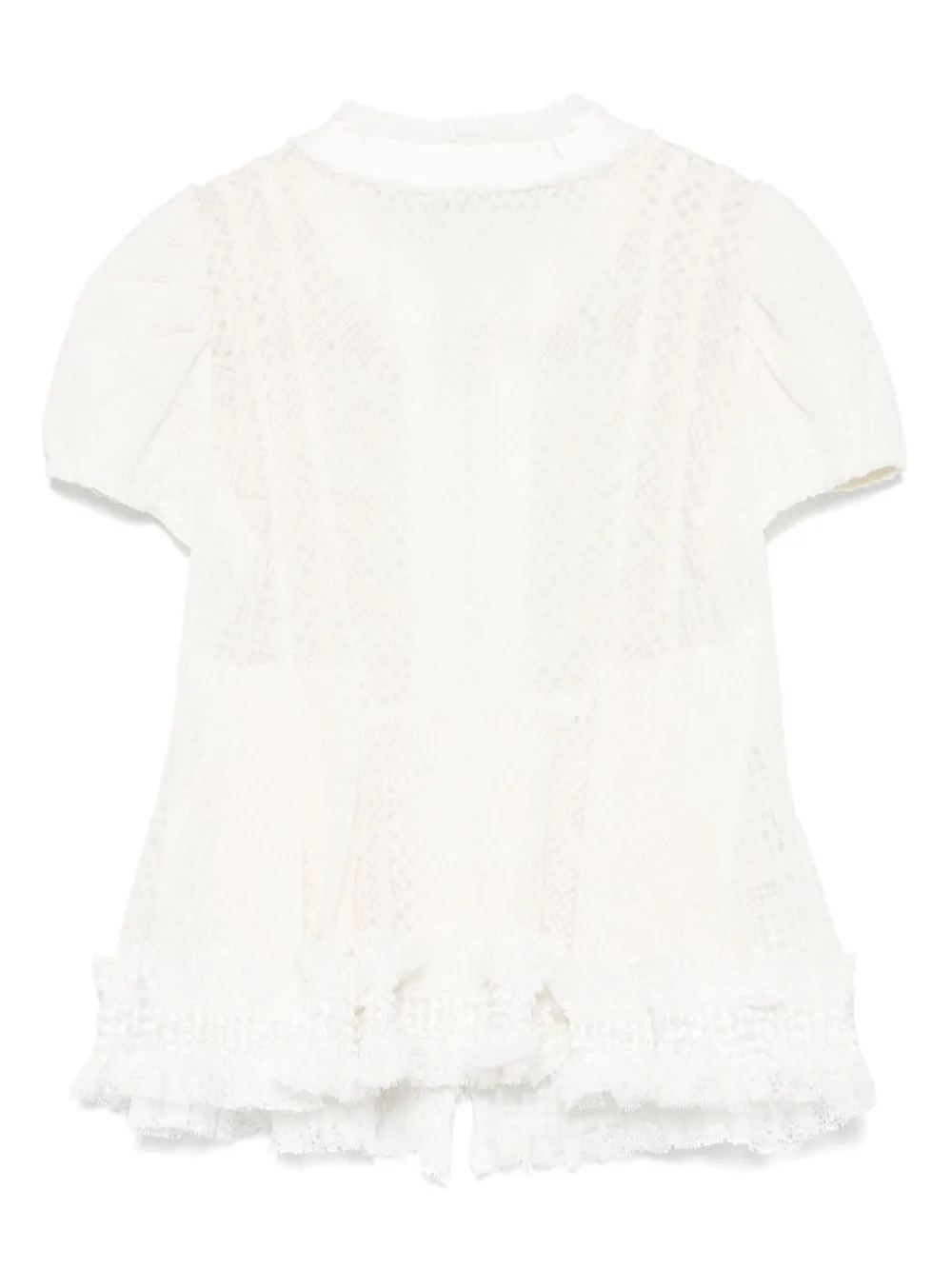 Rokh Victoriaanse blouse met kant - Beige
