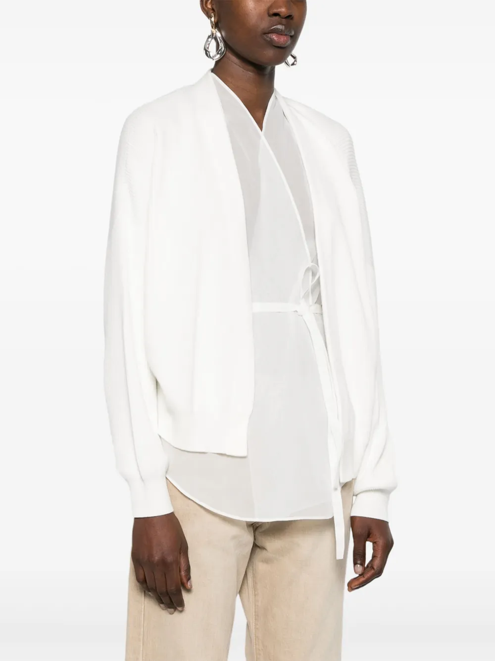 Brunello Cucinelli Gelaagd vest met monili-detail Wit