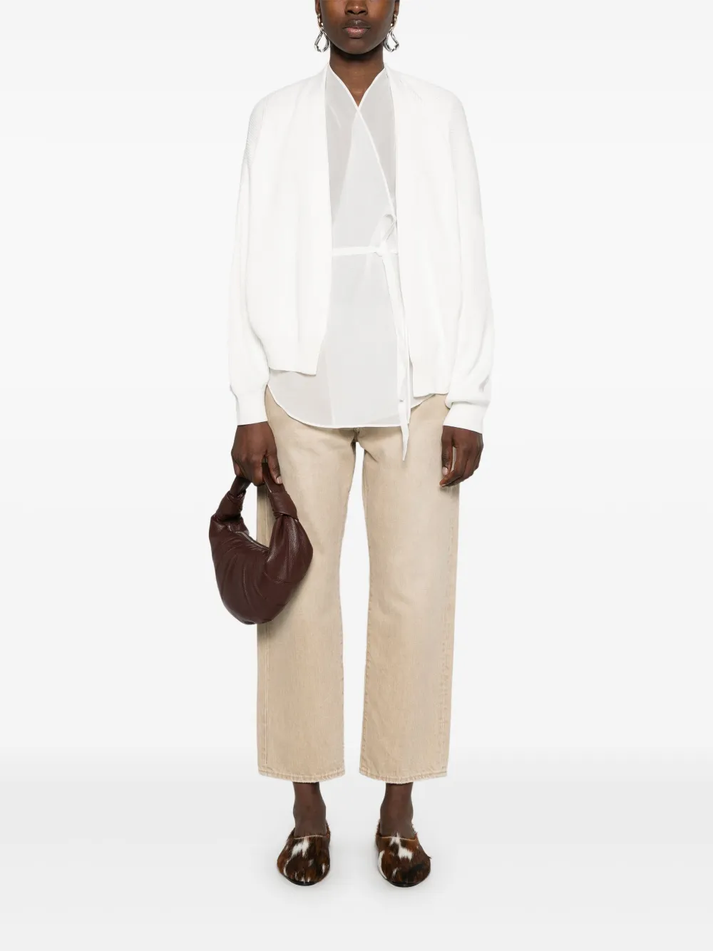 Brunello Cucinelli Gelaagd vest met monili-detail Wit