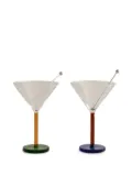 Sophie Lou Jacobsen Piano cocktail glasses (set of two) - Green