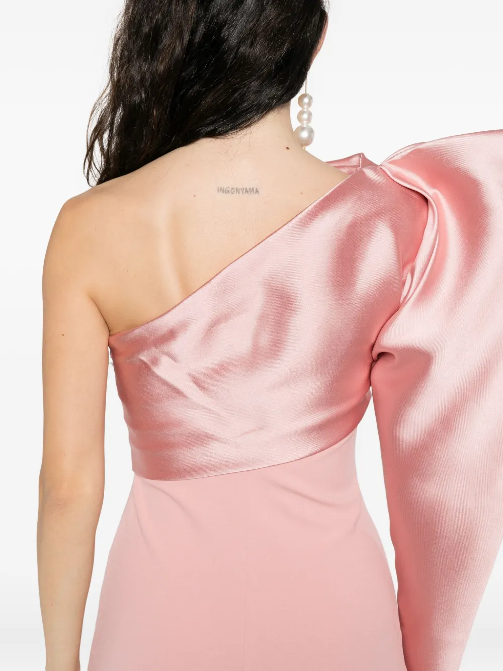 Solace London Tally maxi-jurk met vlakken Roze