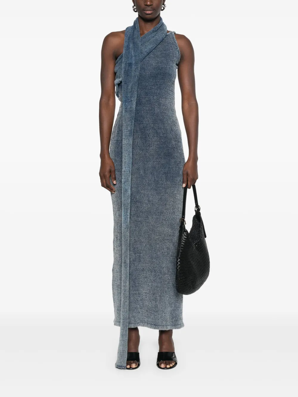 Aya Muse Han maxi-jurk - Blauw