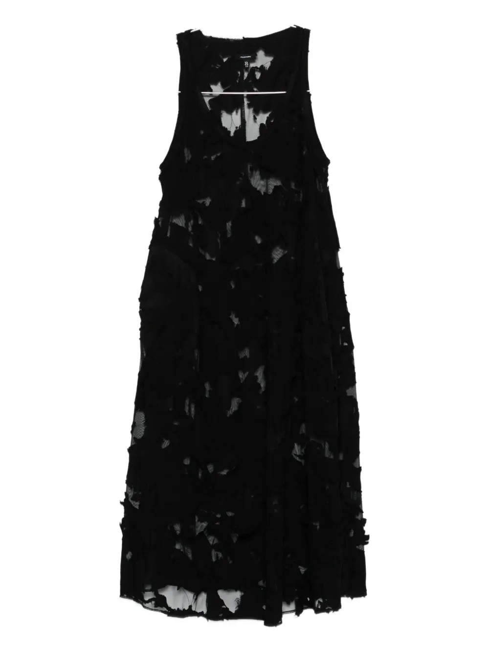 scoop neck midi dress