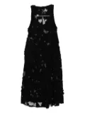 R13 scoop neck midi dress - Black