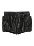 R13 leather shorts - Black