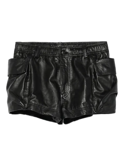 R13 leather shorts