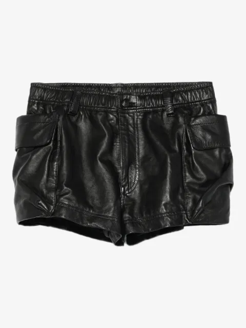 R13 leather shorts