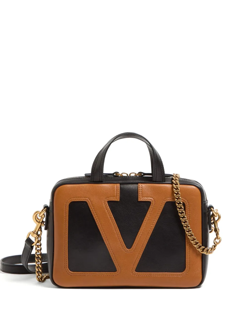 Valentino Multicolor Viva Superstar Satchel In Black