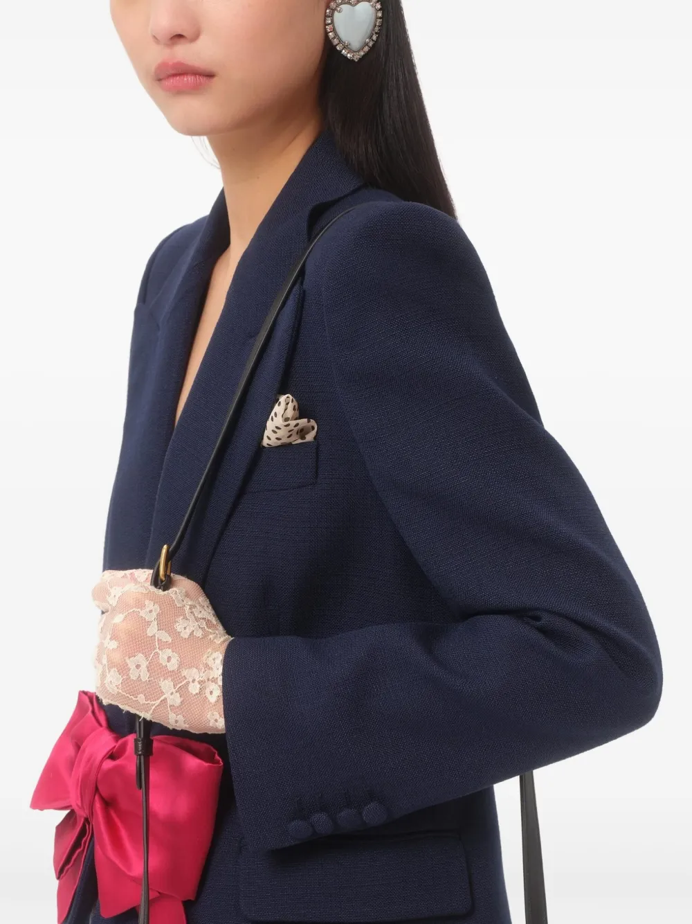 Valentino Multicolor Viva Superstar Satchel In Black