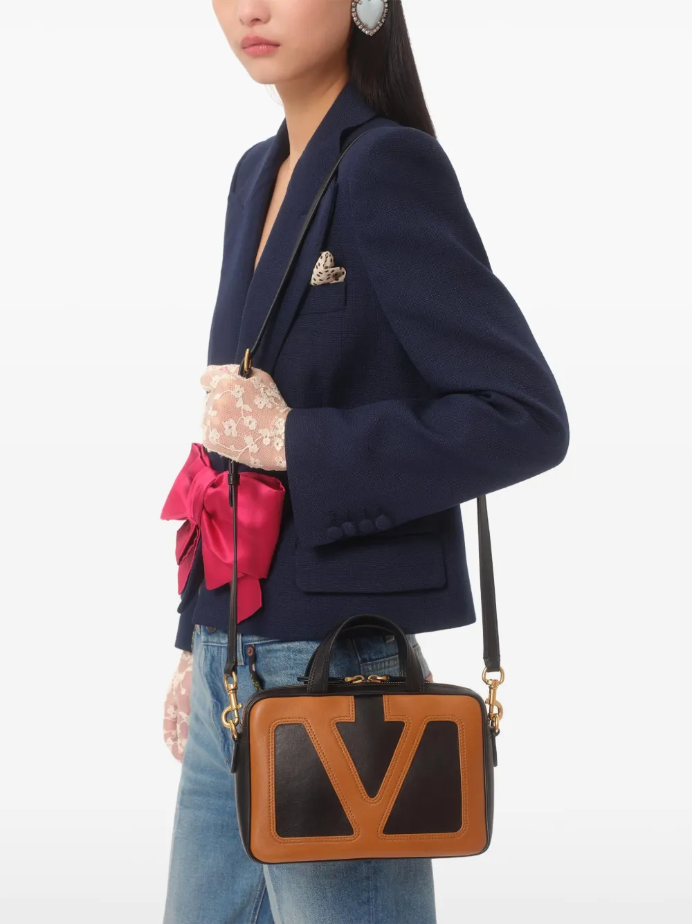 Valentino Garavani Viva Superstar shopper Zwart
