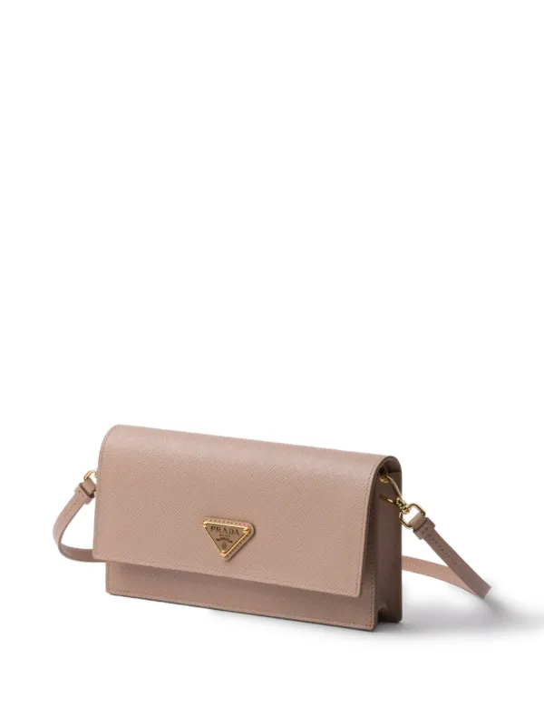 Prada Logo Plaque Satchel Bag Pink FARFETCH GE