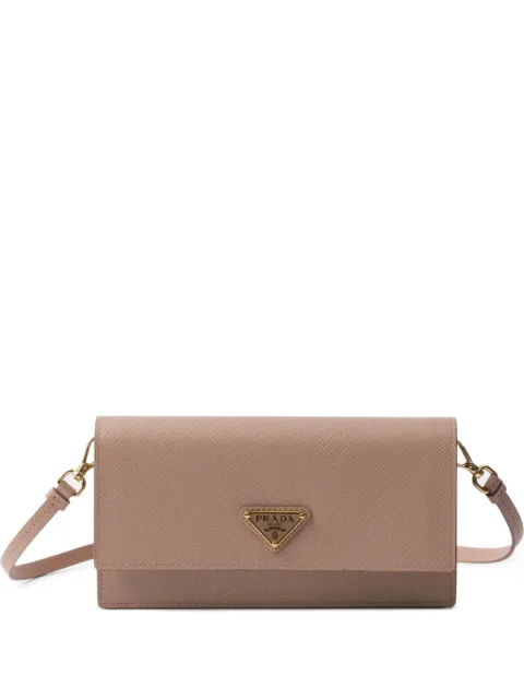 Prada Bolsa transversal com placa de logo