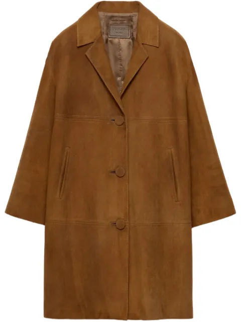 Prada suede coat