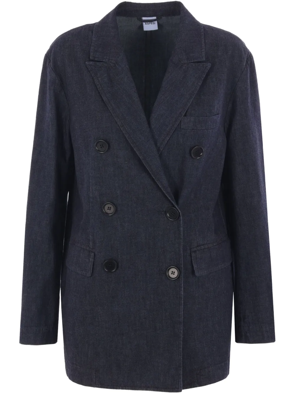 ASPESI blazer de mezclilla con doble botonadura | azul | Image 1
