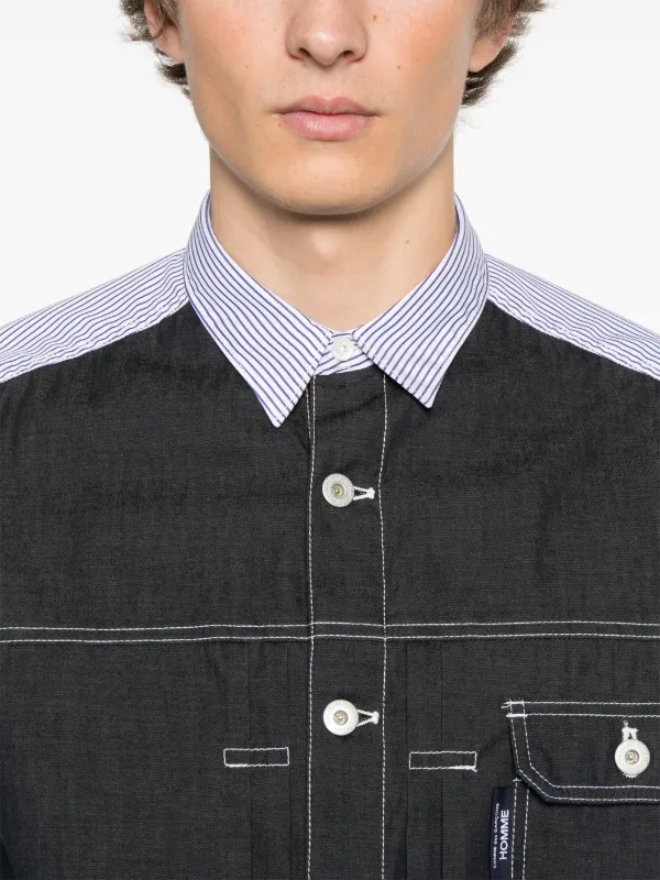 Comme Des Garçons Homme ストライプ シャツ | ブルー | FARFETCH JP