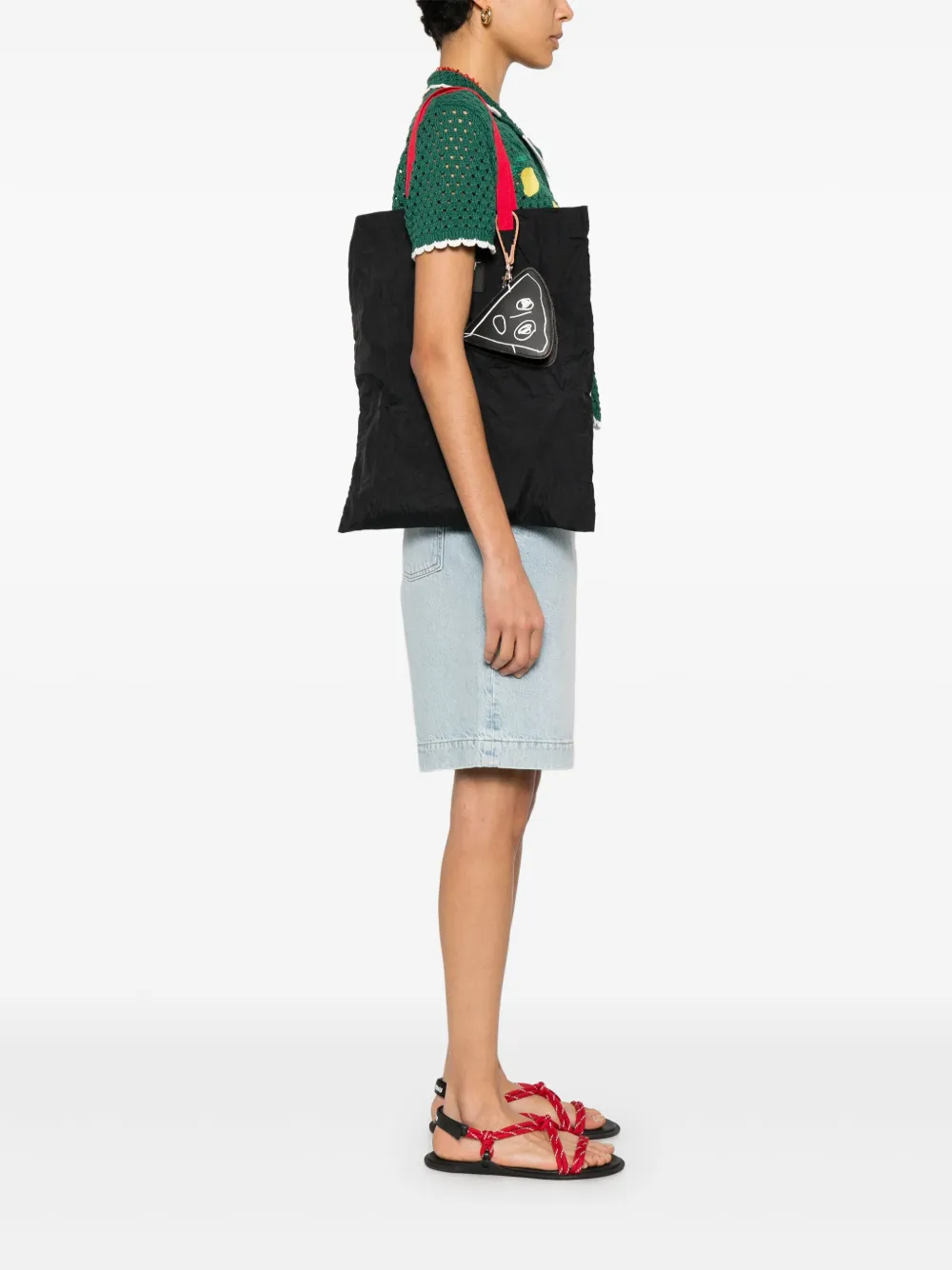 Plan C Pili & Bianca shopper - Zwart