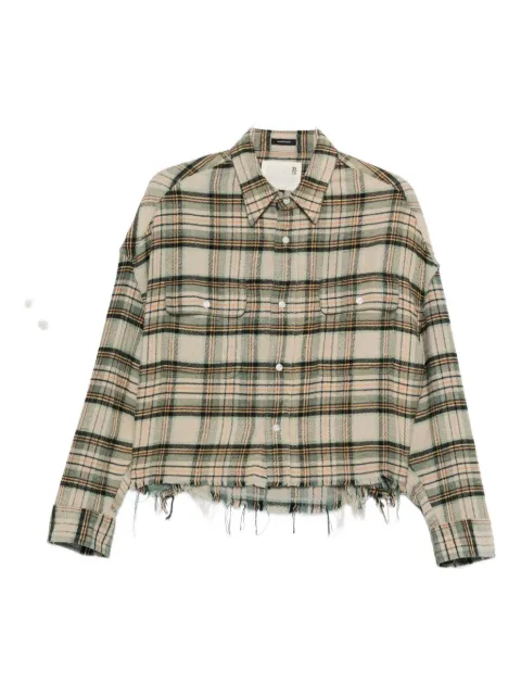 R13 checked shirt