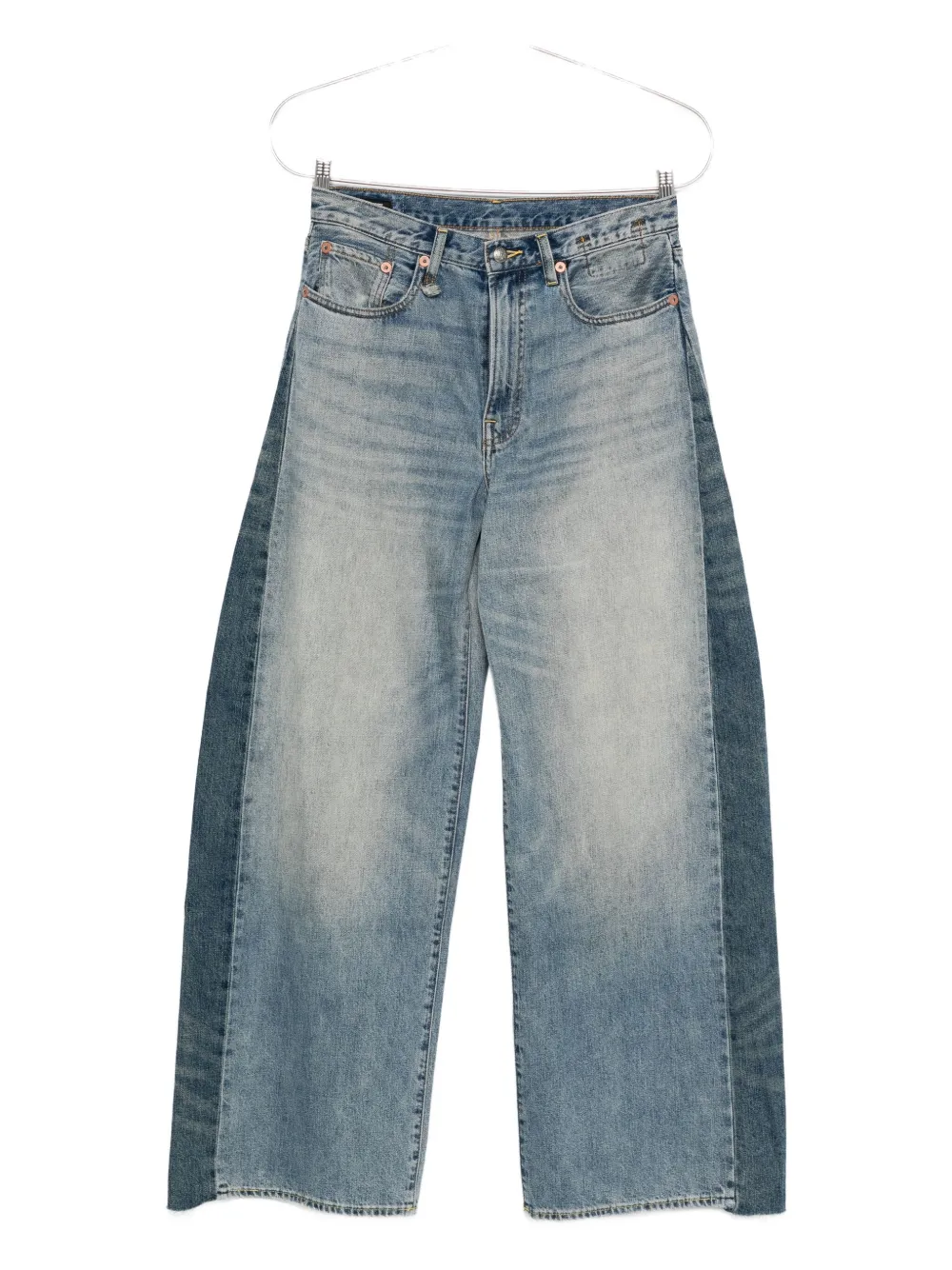 R13 Jeans met wijde pijpen Blauw