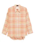 R13 checked cotton shirt - Orange