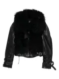 R13 faux fur jacket - Black
