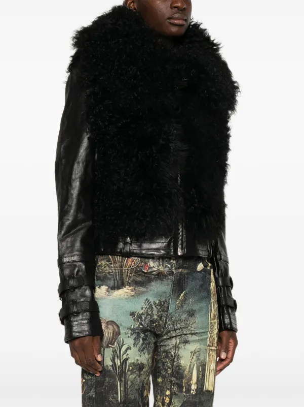 R13 Faux Fur Jacket | Black | FARFETCH