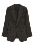 R13 frayed-edge single-breasted blazer - Grey