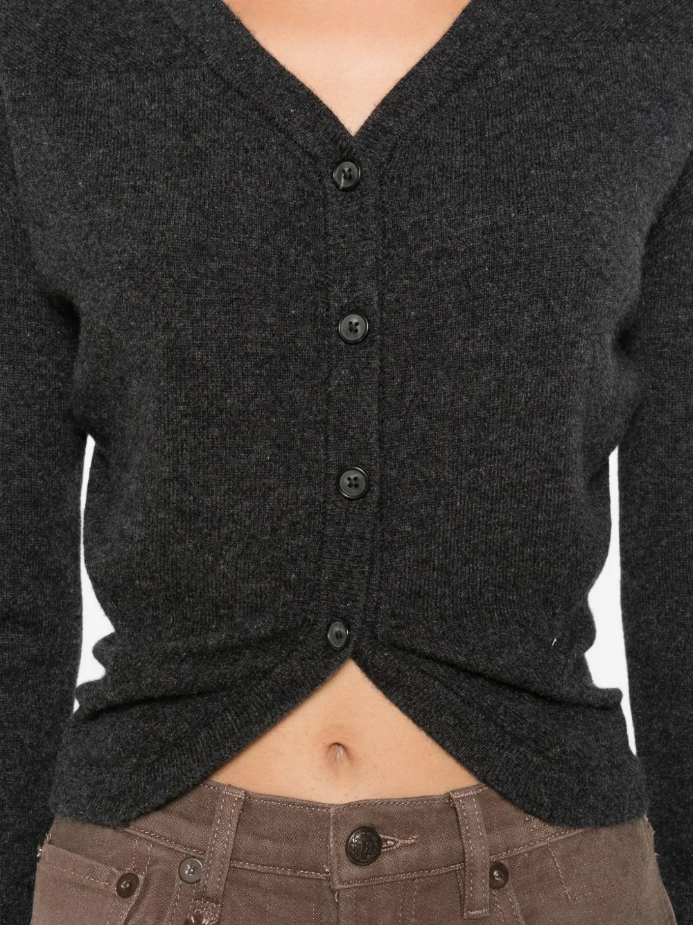 R13 Vest met V-hals Grijs