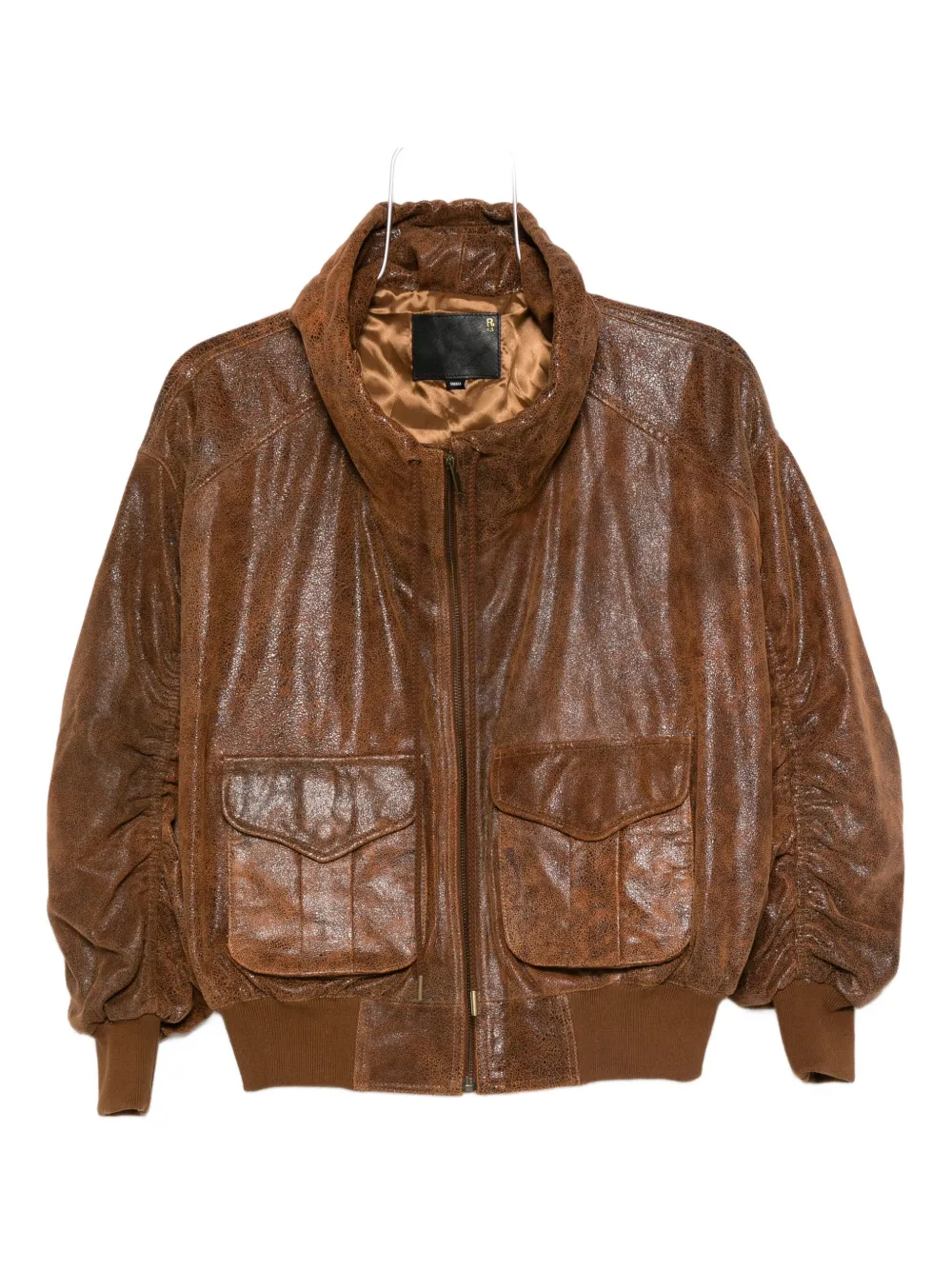 R13 leather bomber jacket Bruin
