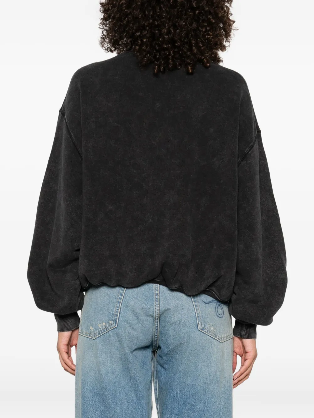 R13 New York sweatshirt Zwart