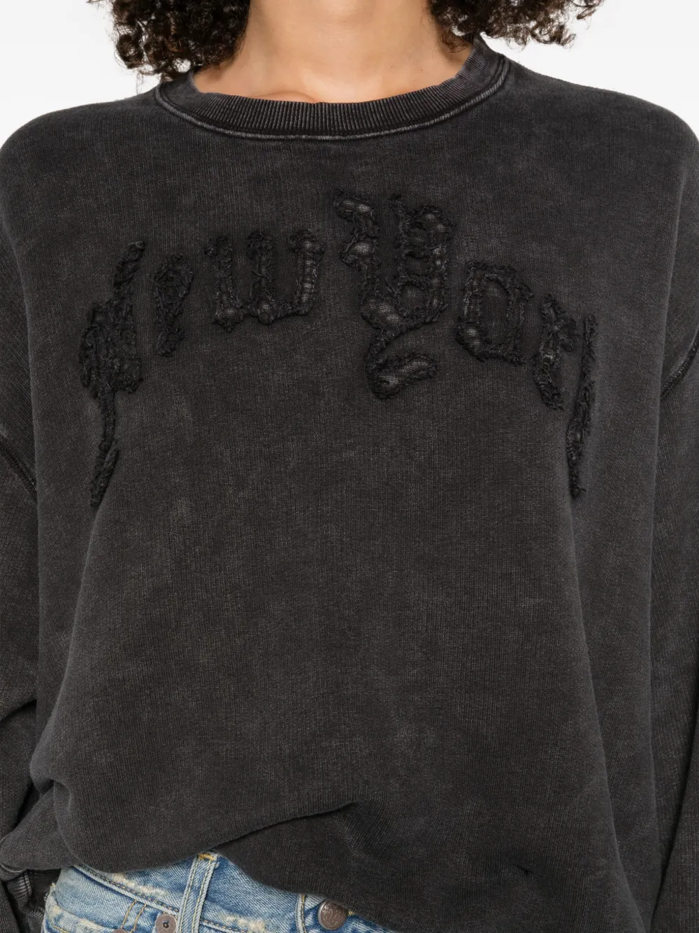 R13 New York sweatshirt Zwart