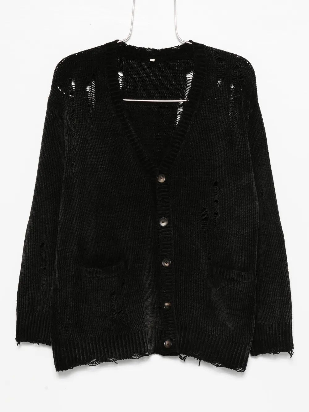R13 Raw-cut Fine-knit Cardigan