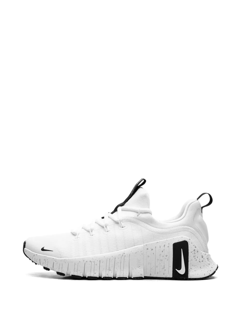 Nike Free Metcon 6 "White Metallic Silver Light Smoke Grey Black" sneakers