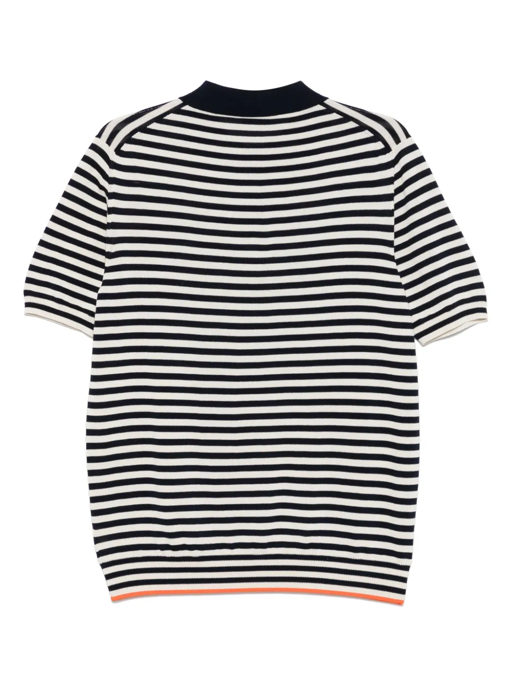brunomanetti Bruno Manetti Gestreepte polotop - Blauw
