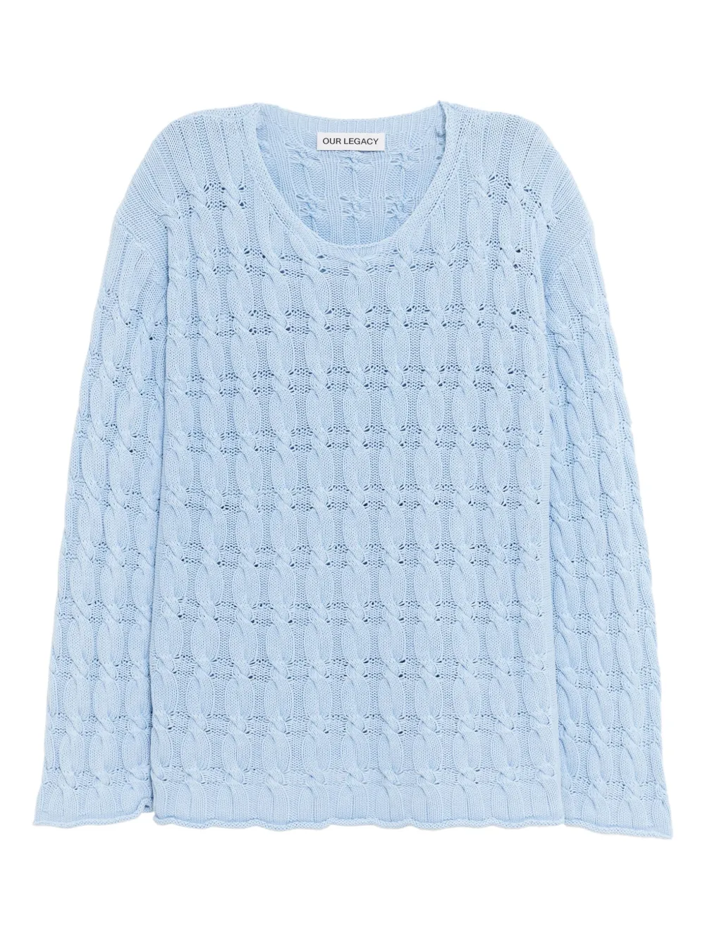 cable-knit jumper
