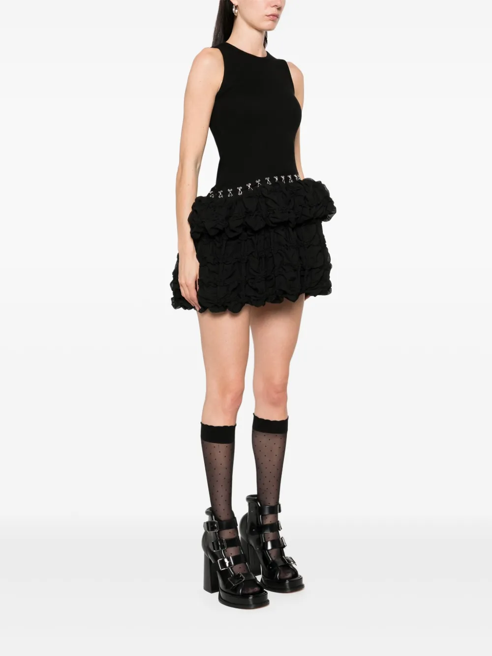 ROKH BROKEN MINI DRESS