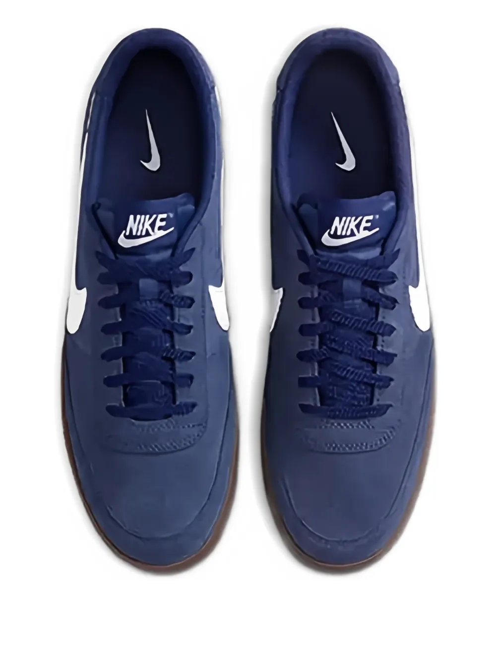Nike suede leather trainers Blue