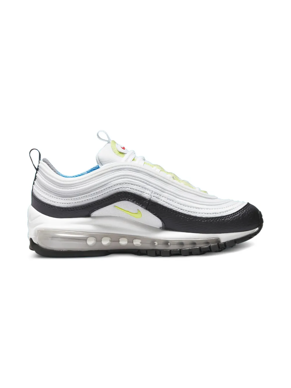 Nike Kids Air Max 97 "White Summit White Black Light Lemon Twist" sneakers Wit
