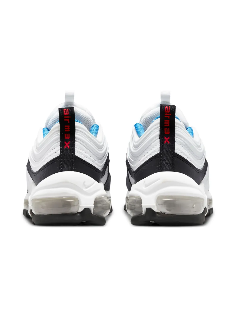 Nike Kids Air Max 97 "White Summit White Black Light Lemon Twist" sneakers Wit