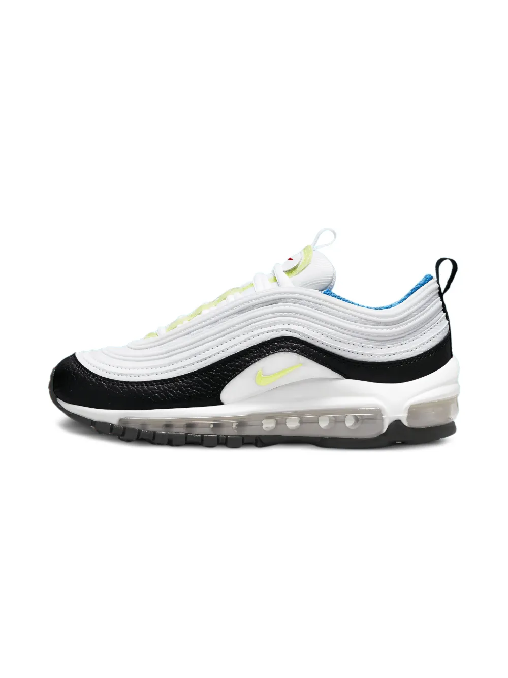 Nike Kids zapatillas Air Max 97 "Velcro Patch - White/Summit White/Black/Light Lemon Twist" | blanco | Image 1