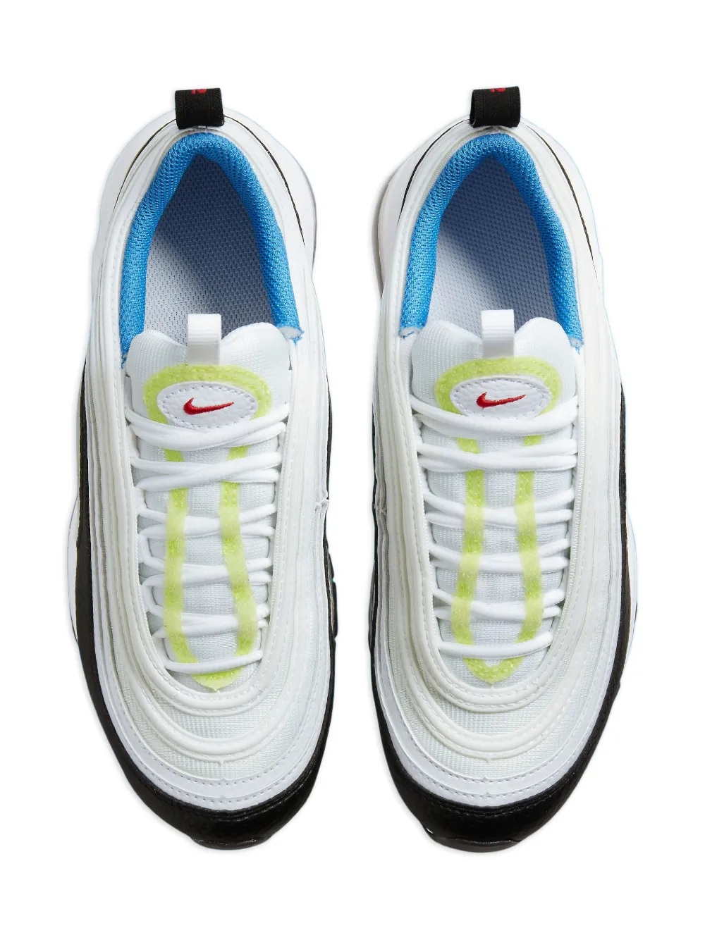 Nike Kids Air Max 97 "White Summit White Black Light Lemon Twist" sneakers Wit