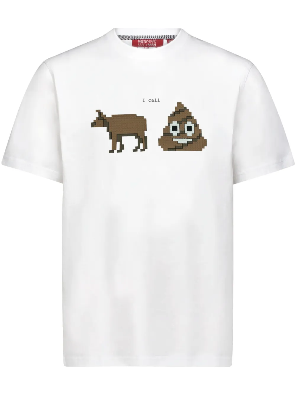 Mostly Heard Rarely Seen 8-Bit I Call t-shirt | White | Image 1