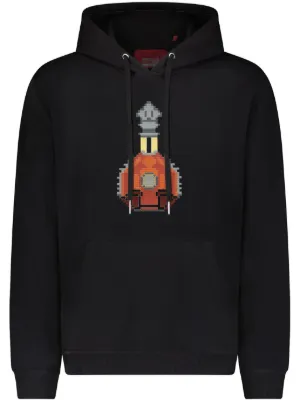 美品 オフホワイトHOODIE WITH PATCHES スウェット パーカー Off-White logo-patch Hoodie | Black | FARFETCH