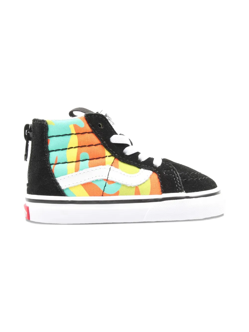 Vans Kids Sk8-Hi Zip TD "Camo Blazing Yellow" trainers Black