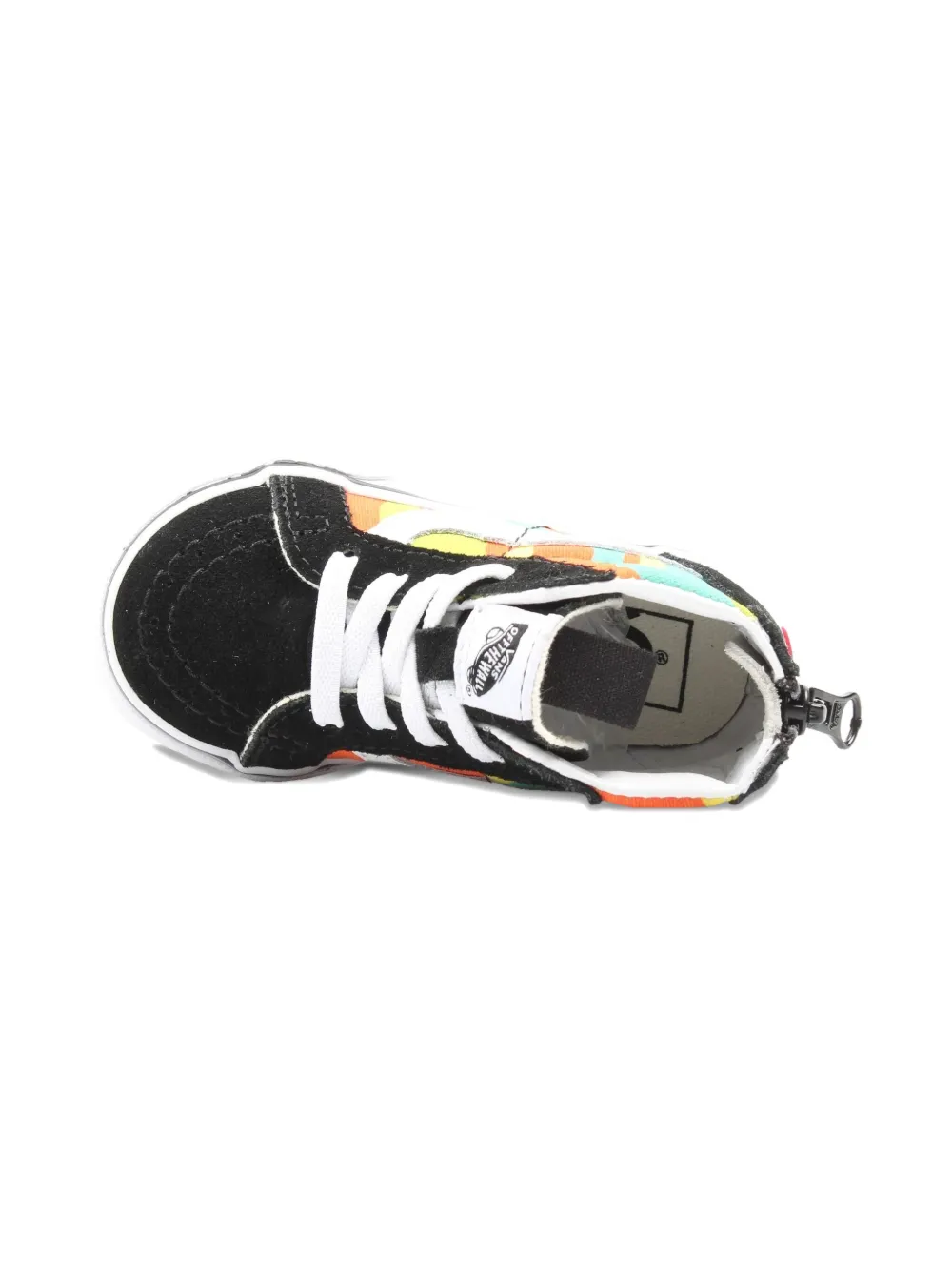 Vans Kids SK8-Hi Zip TD Camo Blazing Yellow sneakers - Zwart