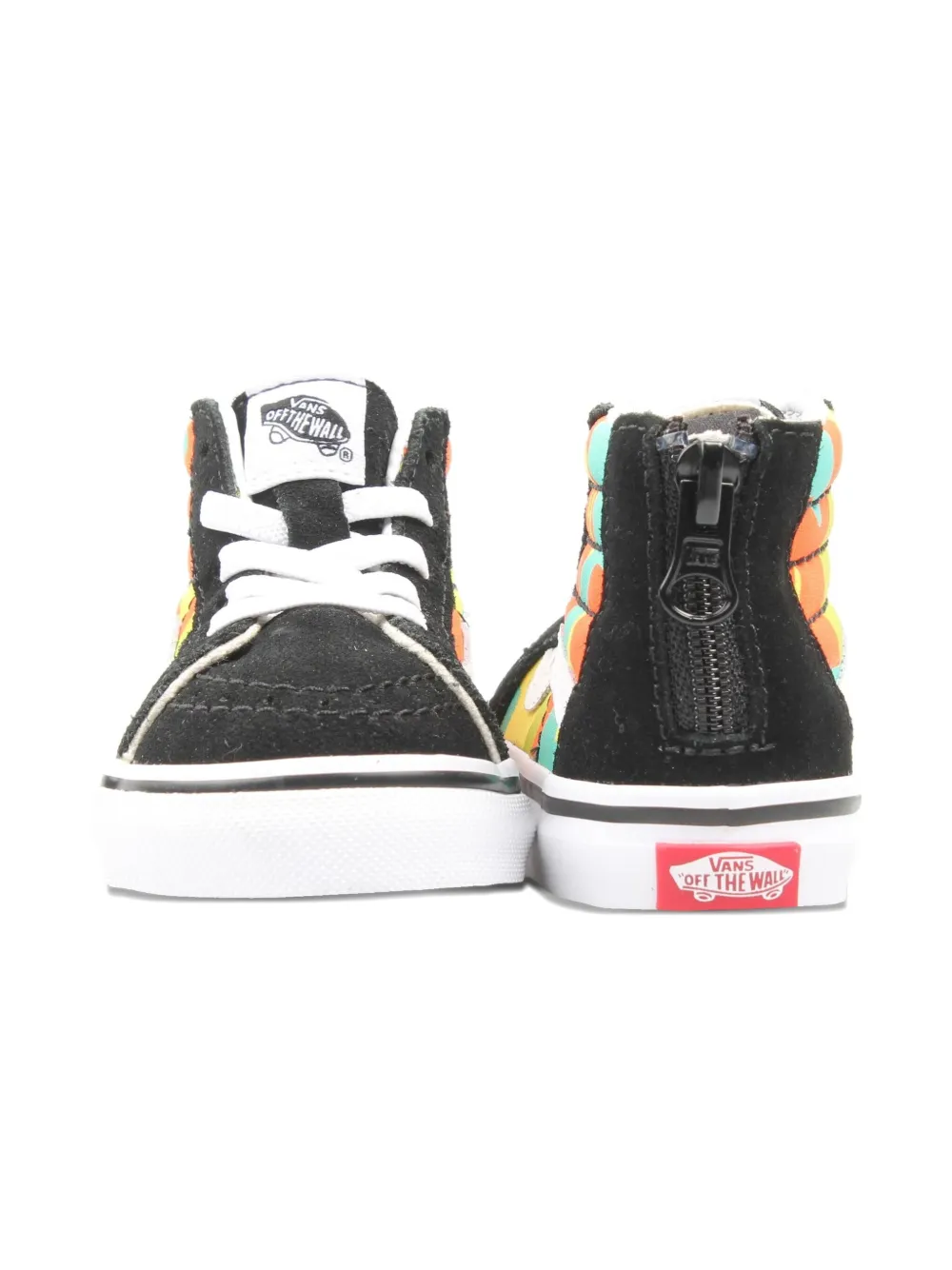 Vans Kids Sk8-Hi Zip TD "Camo Blazing Yellow" trainers Black