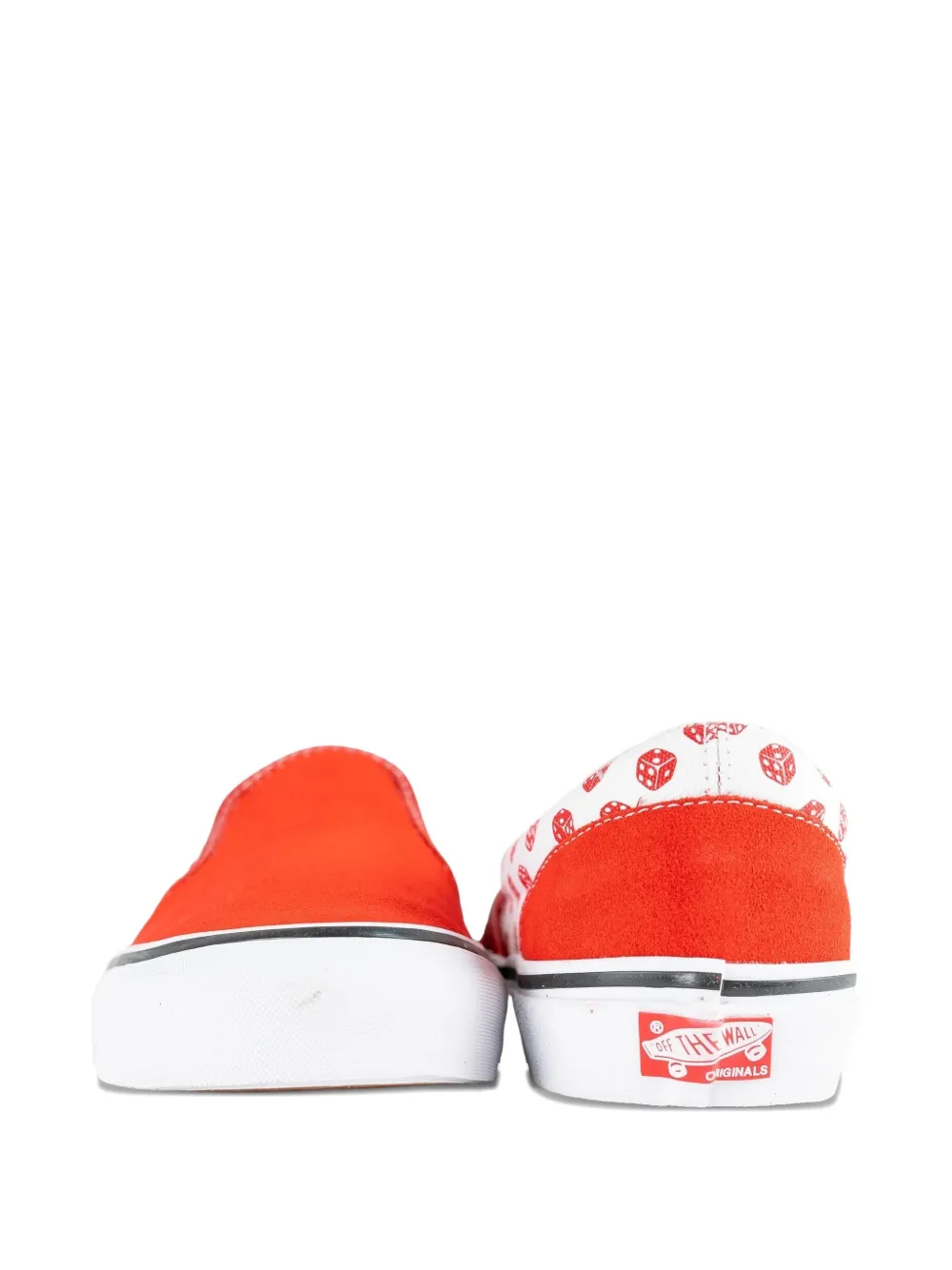 Vans X Bodega Classic Slip-on Og Dice High Stakes Low Top Sneakers Vn0a45jkth7 In Red
