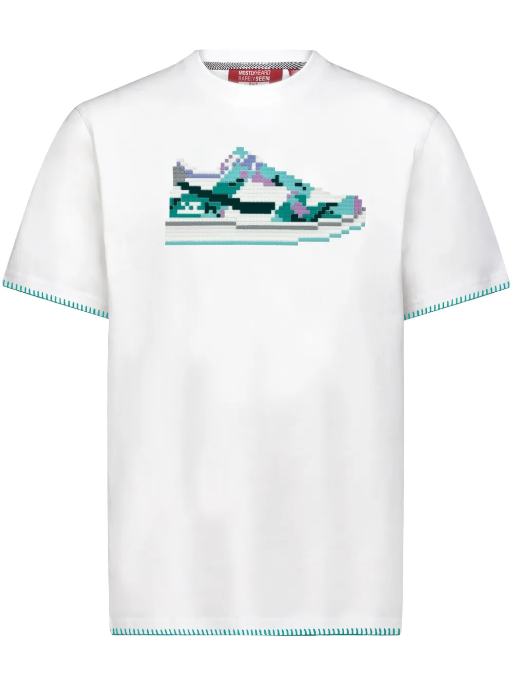 Mostly Heard Rarely Seen 8-Bit cotton t-shirt | White | Image 1