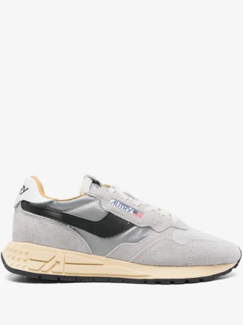Autry Reelwind Low "Sand Cracked Leather and Nylon" sneakers